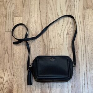 Kate Spade Leather Crossbody Bag Black